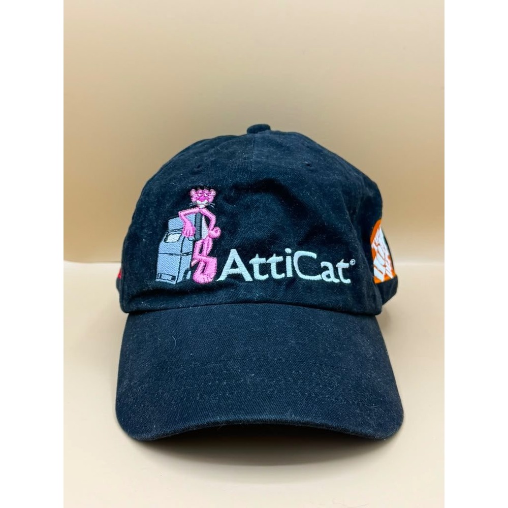Pink Panther AttiCat Home Depot Owens Corning Black Cotton Baseball Hat Cap 2008